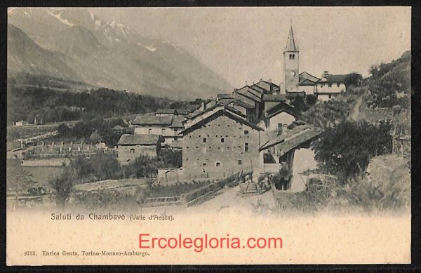 ad9933 - CARTOLINA  D'EPOCA - Aosta Provincia - Chambave