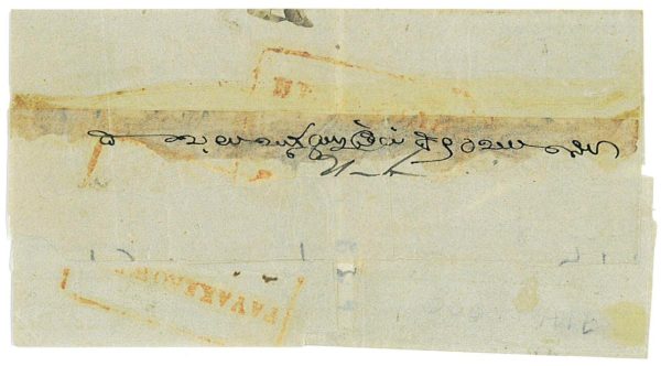 P2880 - BRITISH INDIA. SG. NR. 2 ON FOLDED LETTER, LOCAL USE - immagine 2