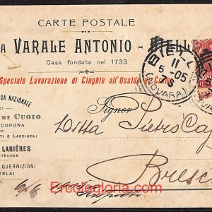 ae1799 - CARTOLINA  D'EPOCA - Biella Città - Ditta Varale Antonio  1905