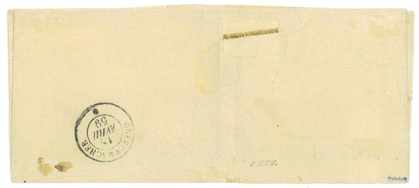 P2881 - LUXEMBURG, MICHEL NR. 1 ON FOLDED LETTER, - immagine 2