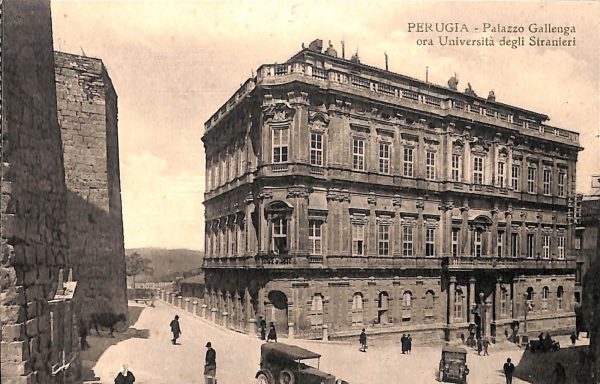 ab8910 - CARTOLINA  D'EPOCA - Perugia Città - Palazzo Gallenga