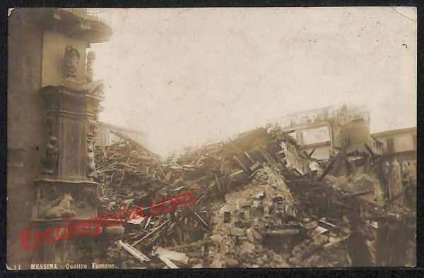 ag8666 - CARTOLINA D'EPOCA - Messina Città - Quattro Fontane