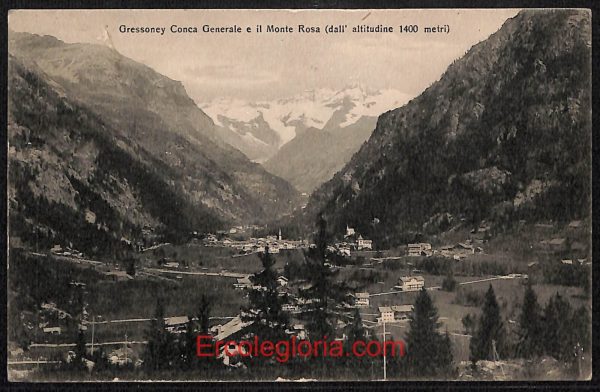 ad9939 - CARTOLINA  D'EPOCA - Aosta Provincia - Gressoney