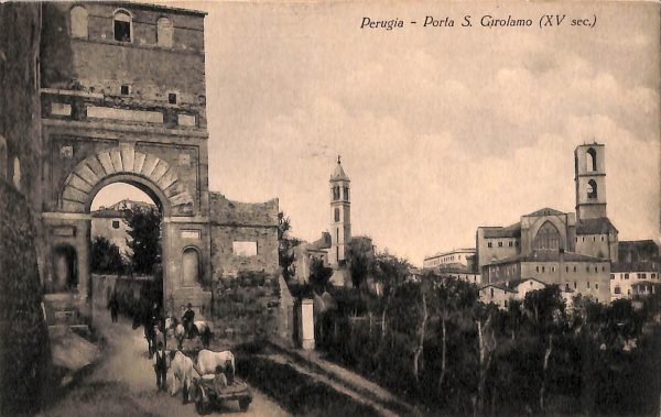 ab8917 - CARTOLINA  D'EPOCA - Perugia Città - Porta S. Girolamo