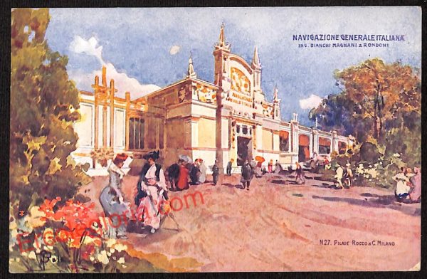 ag9177 - CARTOLINA D'EPOCA - Milano Città - Navigazione Generale Italiana