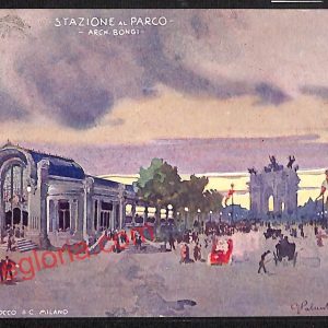 ag9178 - CARTOLINA D'EPOCA - Milano Città - Stazione al Parco