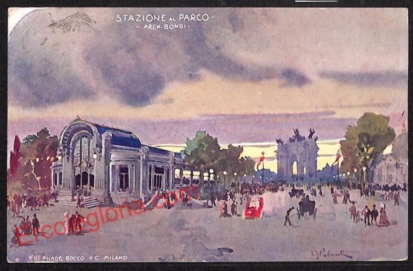 ag9178 - CARTOLINA D'EPOCA - Milano Città - Stazione al Parco