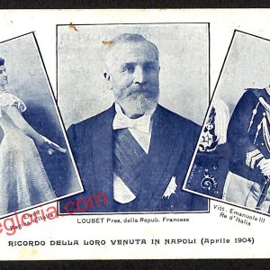 ah3740 - CARTOLINA D'EPOCA - Napoli Città - Loubet Pres. della Repub. Francese