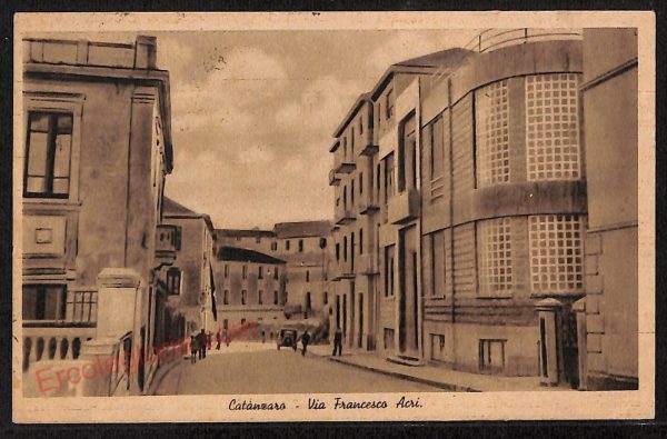 ae4902 - CARTOLINA D'EPOCA - Catanzaro Città - Via Francesco Acri