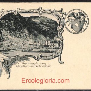 ad9946 - CARTOLINA  D'EPOCA - Aosta Provincia - Gressoney    1901