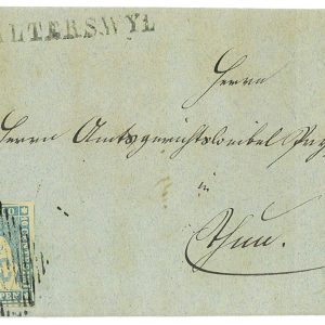 P2894 - SWITZERLAND ZUM. 23 CA ON FOLDED LETTER,