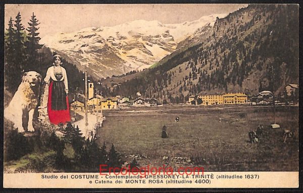 ad9950 - CARTOLINA  D'EPOCA - Aosta Provincia - Gressoney