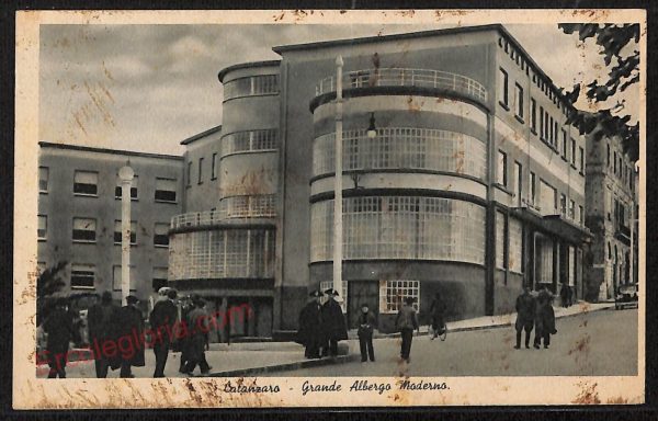 ae4908 - CARTOLINA D'EPOCA - Catanzaro Città - Grande Albergo Moderno  1941