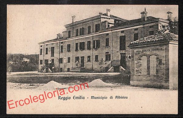 ah9744 - CARTOLINA D'EPOCA - Reggio Emilia Città - Municipio di Albinea