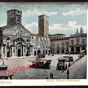 ah9745 - CARTOLINA D'EPOCA - Reggio Emilia Città - Piazza Vittorio Emanuele