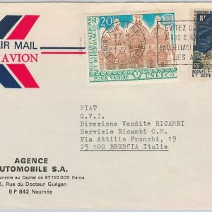 42873  - Nouvelle-Caledonie - POSTAL HISTORY - COVER 1973 LIGHTHOUSES - UNESCO