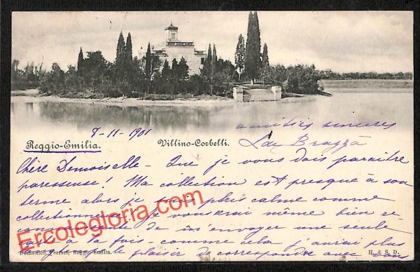 ah9751 - CARTOLINA D'EPOCA - Reggio Emilia Città - Villino - Corbelli