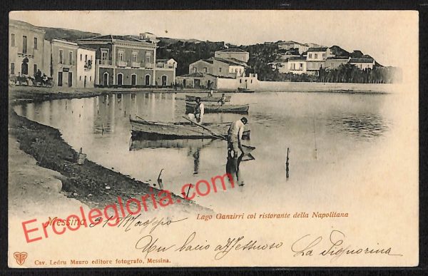 ag8438 - CARTOLINA D'EPOCA - Messina Città - Lago Ganzirri