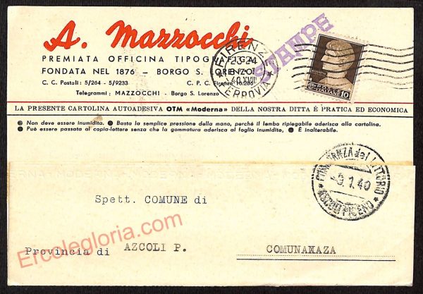ae7450 - CARTOLINA D'EPOCA - Firenze Provincia - Borgo S. Lorenzo