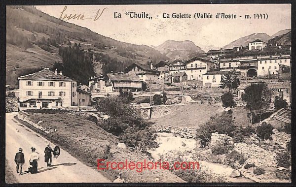 ad9957 - CARTOLINA  D'EPOCA - Aosta Provincia - La Thuile   1909