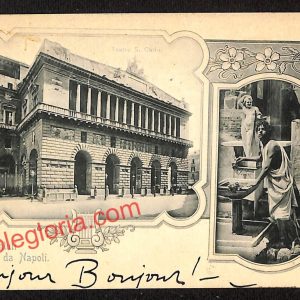 ah3754 - CARTOLINA D'EPOCA - Napoli Città - Teatro San Carlo