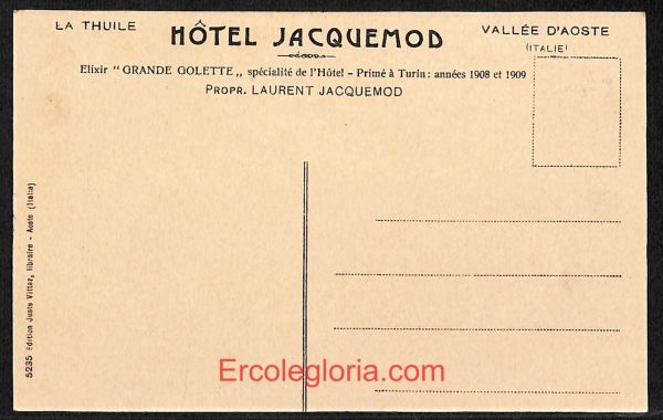 ad9958 - CARTOLINA  D'EPOCA - Aosta Provincia - La Thuile - immagine 2