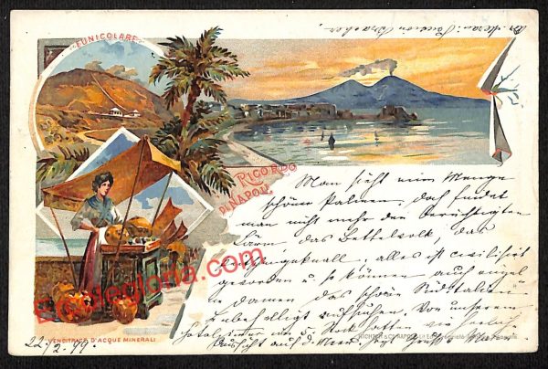 ah3757 - CARTOLINA D'EPOCA - Napoli Città - Panorama