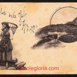 ae1829 - CARTOLINA  D'EPOCA - Biella Provincia - Andorno  1905