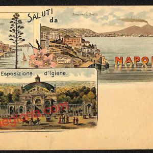 ah3758 - CARTOLINA D'EPOCA - Napoli Città - Panorama da Posillipo