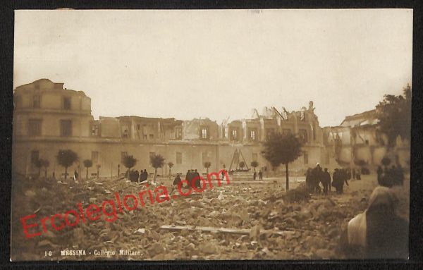 ag8444 - CARTOLINA D'EPOCA - Messina Città - Collegio Militare