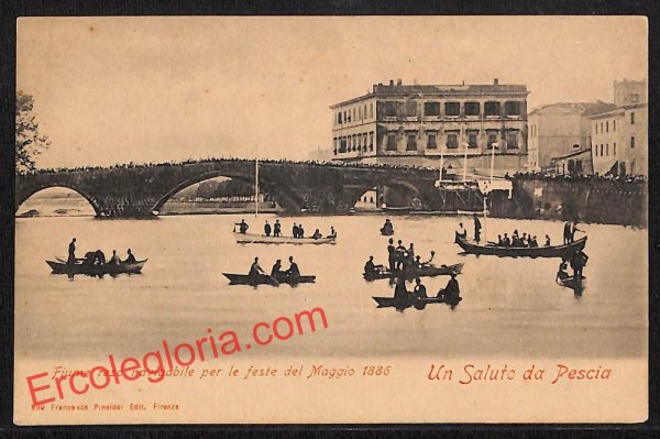ah8777 - CARTOLINA D'EPOCA - Pistoia Provincia - Pescia