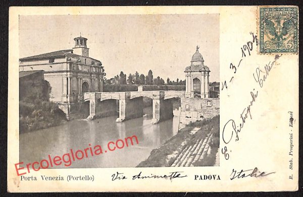 ah4232 - CARTOLINA D'EPOCA - Padova Città - Porta Venezia