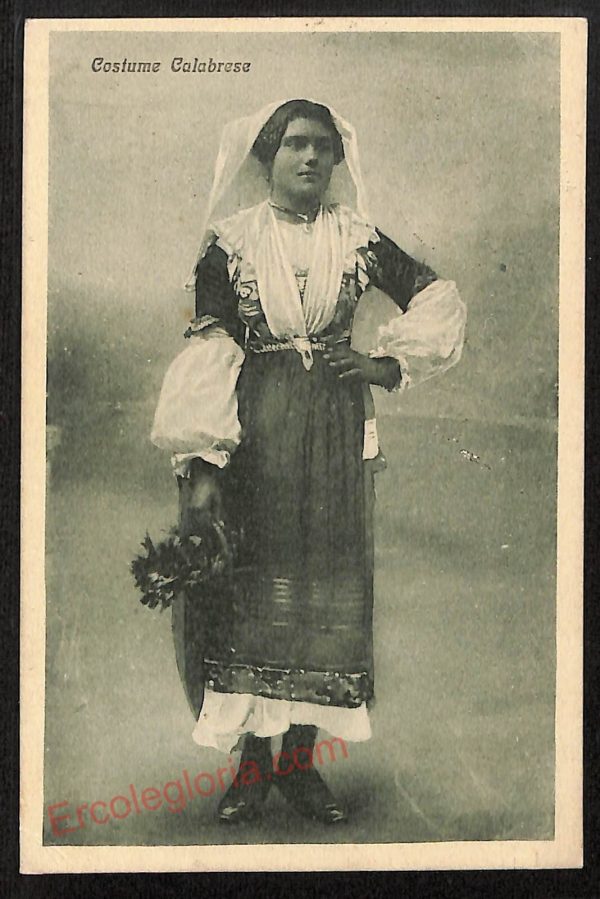 ae4922 - CARTOLINA D'EPOCA - Catanzaro Città - Costumi Calabrese