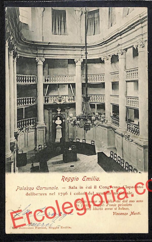 ah9766 - CARTOLINA D'EPOCA - Reggio Emilia Città - Palazzo Comunale