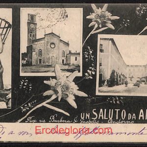 ae1831 - CARTOLINA  D'EPOCA - Biella Provincia - Andorno  1905