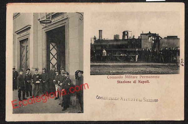ah3761 - CARTOLINA D'EPOCA - Napoli Città - Comando Militare Permanente