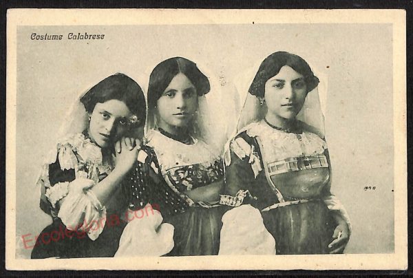 ae4924 - CARTOLINA D'EPOCA - Catanzaro Città - Costumi Calabrese  1918