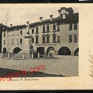 ah9769 - CARTOLINA D'EPOCA - Reggio Emilia Città - Piazza di Scandiano