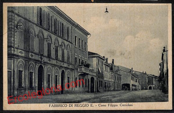 ah9770 - CARTOLINA D'EPOCA - Reggio Emilia Città - Corso Filippo Corridoni