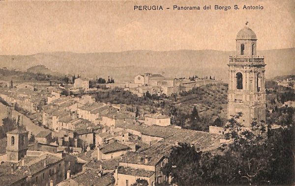 ab8934 - CARTOLINA  D'EPOCA - Perugia Città - Borgo S. Antonio