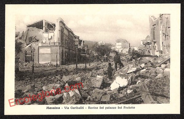 ag8672 - CARTOLINA D'EPOCA - Messina Città - Via Garibaldi