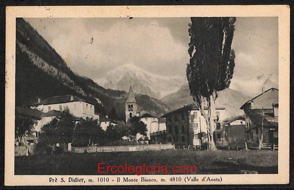 ad9965 - CARTOLINA  D'EPOCA - Aosta Provincia - Pré-Saint-Didier  1935