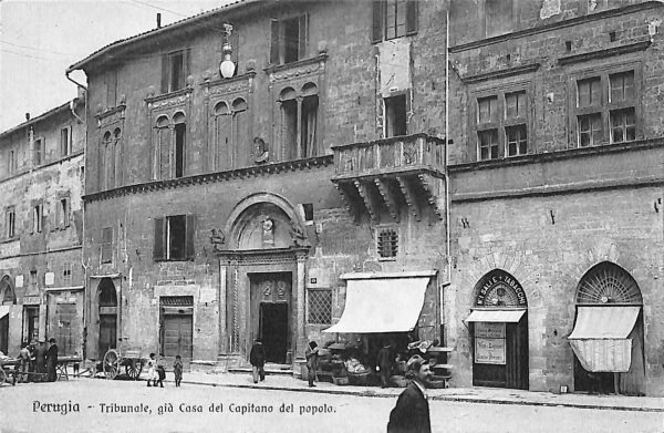 ab8954 - CARTOLINA  D'EPOCA - Perugia Città - Casa del Capitano del Popolo