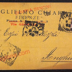 ae6683 - CARTOLINA D'EPOCA - Firenze Città - Guglielmo Chiari   1906