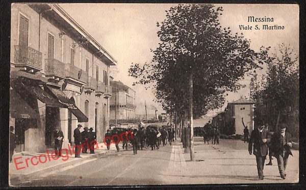 ag8682 - CARTOLINA D'EPOCA - Messina Città - Viale San Martino