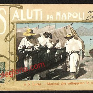 ah3776 - CARTOLINA D'EPOCA - Napoli Città - San Lucia