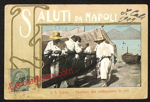 ah3776 - CARTOLINA D'EPOCA - Napoli Città - San Lucia