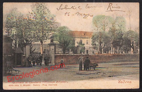 ah4246 - CARTOLINA D'EPOCA - Padova- Quartiere di Cavalleria  'Principe Amedeo'