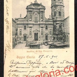 ah9784 - CARTOLINA D'EPOCA - Reggio Emilia Città - Basilica di San Prospero