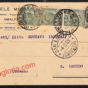 ah3799 - STORIA POSTALE - Napoli  Provincia - Amalfi